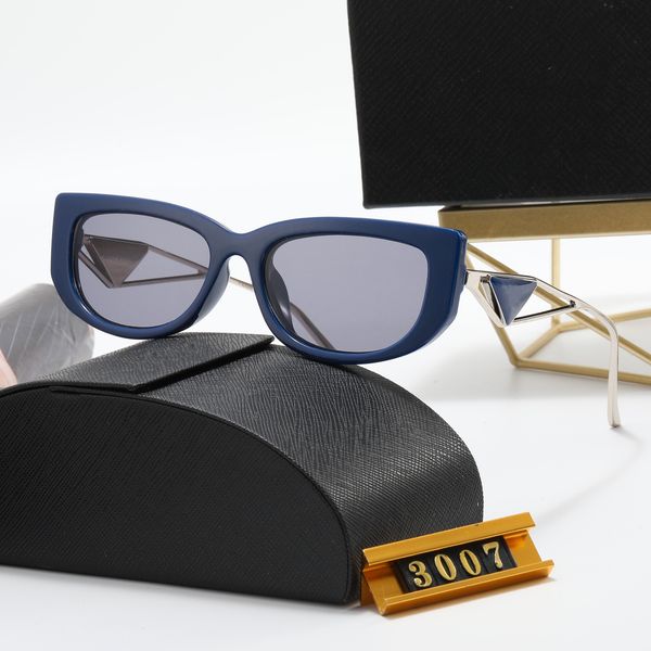 luxury designer sunglasses for women 3007 classic summer fashion style metal frame eye glasses eyewear uv protection lens, White;black